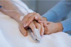 Holding sick relative's hand. What happens if you don’t have power of attorney?