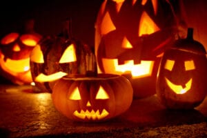 Does looking at your finances scare you? Image of carved pumpkins